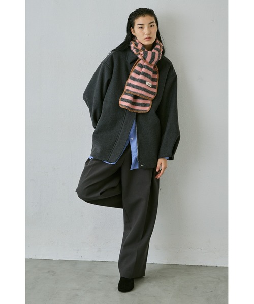 カラーボーダーマフラー（マフラー）｜un/neu（アンノイ）の