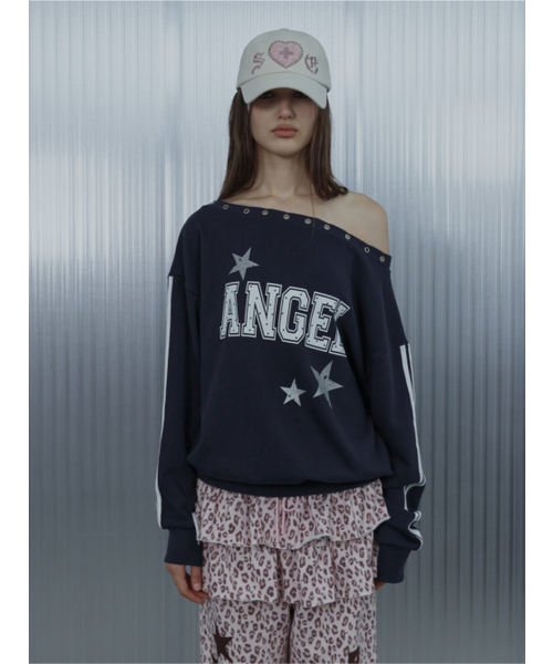 SETUP-EXE（セットアップイーエックスイー）の「EYELET ANGEL MTM / NAVY（スウェット・レディース・その他・OS）」の3枚目の写真