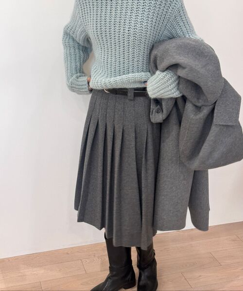 LINGSEOUL(リングソウル)の「kid mohair half neck knit-sky blue(ニット/セーター・レディース・スカイブルー・FREE)」の5枚目の写真
