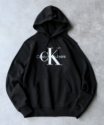 Calvin Klein Jeans（カルヴァンクラインジーンズ）の「【Calvin Klein JEANS/カルバンクライン ジーンズ】Core Monogram Logo Hoodie/モノグラムロゴ プルオーバーパーカー 裏起毛（パーカー・メンズ）」