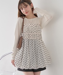 earth music&ecology | ドットバルーンキャミチュニック(チュニック)