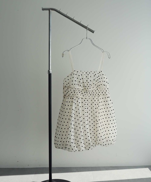 earth music&ecology（アースミュージックアンドエコロジー）の「ドットバルーンキャミチュニック（チュニック・レディース・ブラック系その他5/ドット・FREE）」の19枚目の写真