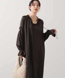 Gready Brilliant | ハンマーサテンパフ袖ワンピース(ワンピース)