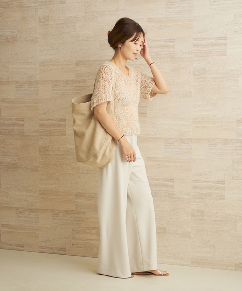 一部カラーWEB限定追加》Bias Relax パンツ 7（その他パンツ）｜Plage