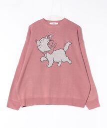 【 Disney 】 ジャガード編み クルーニット 25W11