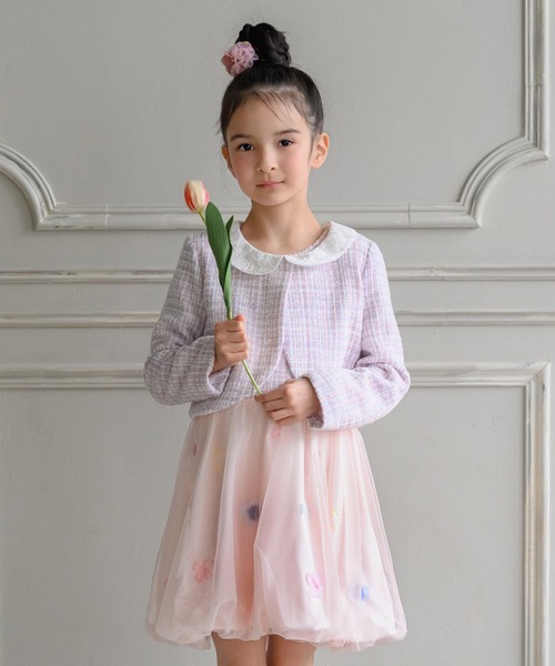 お花とリボンのフォーマルセットアップ お花とリボンのフォーマルセットアップ(2点セット)（スーツセット