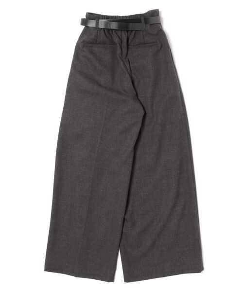 archives（アルシーヴ）の「ベルト付ウールタックワイドスラックス（スラックス・レディース・ベージュ/グレー/チャコールグレー・MEDIUM）」の5枚目の写真