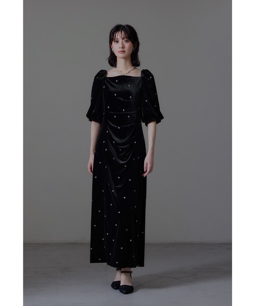 スイートハートベロアドレス 結婚式 二次会 成人式 同窓会 パーティー