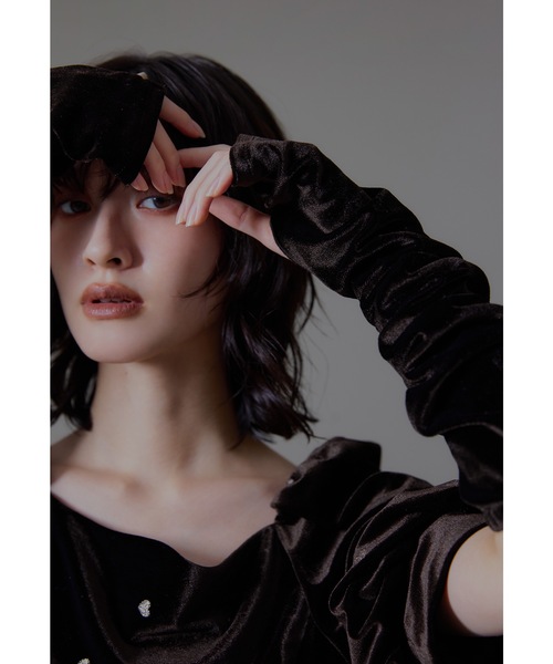 niana(ニアナ)の「スイートハートベロアドレス 結婚式 二次会 成人式 同窓会 パーティードレス オケージョンドレス お呼ばれワンピース(ドレス・レディース・ブラック/ブルー/ブラウン・S/M/L)」の22枚目の写真