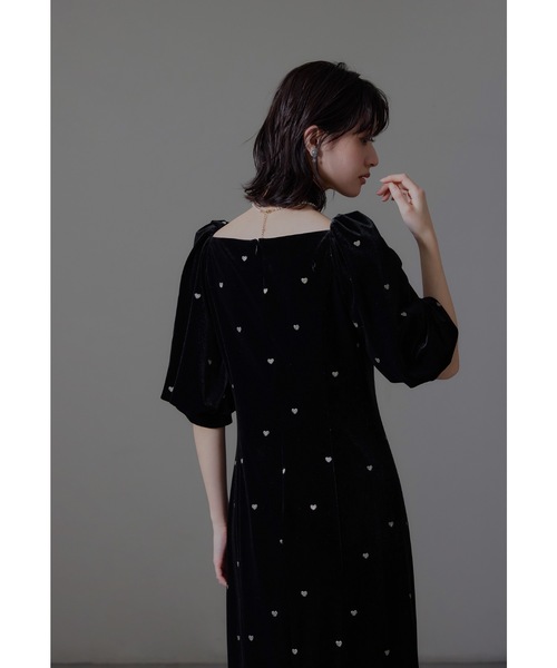 スイートハートベロアドレス 結婚式 二次会 成人式 同窓会 パーティー