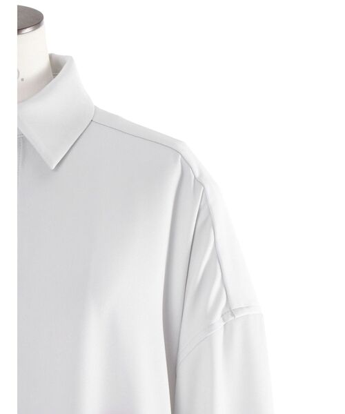 UN3D.（アンスリード）の「STRATUM LAYER SH【セットアップ着用可能】 / ストレイタムレイヤーシャツ（シャツ/ブラウス・レディース・ホワイト/ブラック・36/38）」の9枚目の写真