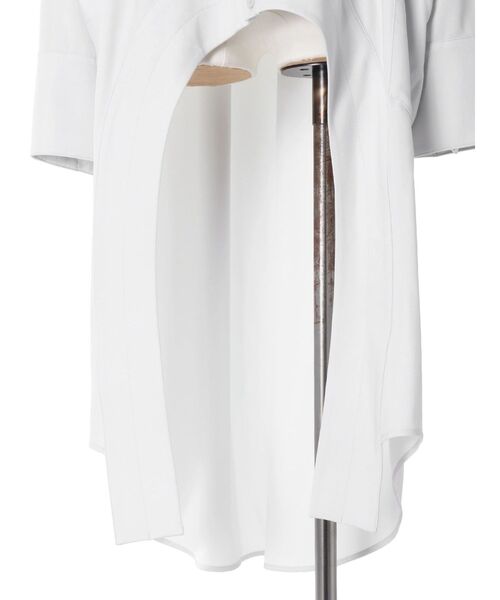 UN3D.（アンスリード）の「STRATUM LAYER SH【セットアップ着用可能】 / ストレイタムレイヤーシャツ（シャツ/ブラウス・レディース・ホワイト/ブラック・36/38）」の12枚目の写真