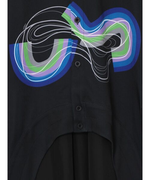 UN3D.（アンスリード）の「STRATUM LAYER SH【セットアップ着用可能】 / ストレイタムレイヤーシャツ（シャツ/ブラウス・レディース・ホワイト/ブラック・36/38）」の13枚目の写真