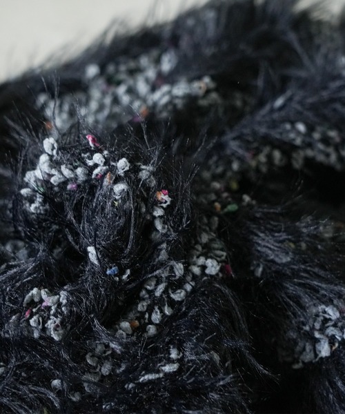 mili an deni（ミリアンデニ）の「ミックスヤーンシャギーニットプルオーバー（ニット/セーター・レディース・オフホワイト/ブラック・M）」の13枚目の写真