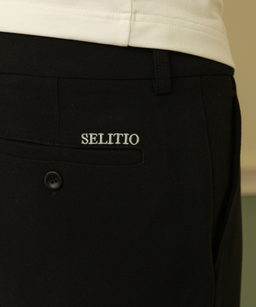 SELITIO(セレティオ)の「男性 クラシック ストレートフィット パンツ ブラック(その他パンツ・メンズ・ブラック・30/32/34/36/38)」の4枚目の写真