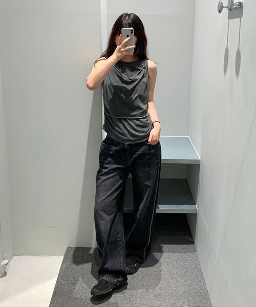 INSILENCE WOMEN（インサイレンスウーマン）の「サイドラインカットデニム ブラック（デニムパンツ・レディース・その他・SMALL/MEDIUM/LARGE）」の9枚目の写真
