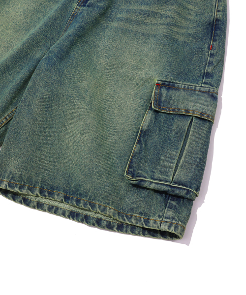 MAINBOOTH(メインブース)の「Vintage Cargo Denim Shorts(BLUE)(その他パンツ・レディース・その他・1/2/3)」の9枚目の写真