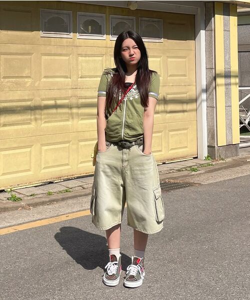 MAINBOOTH(メインブース)の「Vintage Cargo Denim Shorts(BLUE)(その他パンツ・レディース・その他・1/2/3)」の17枚目の写真