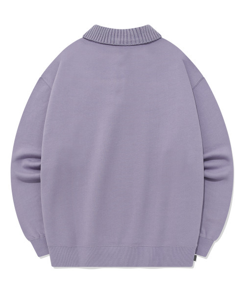 COVERNAT（カバーナット）の「ニットカラー スウェット ラベンダー（ニット/セーター・レディース・その他・SMALL/LARGE/MEDIUM/X-LARGE）」の2枚目の写真