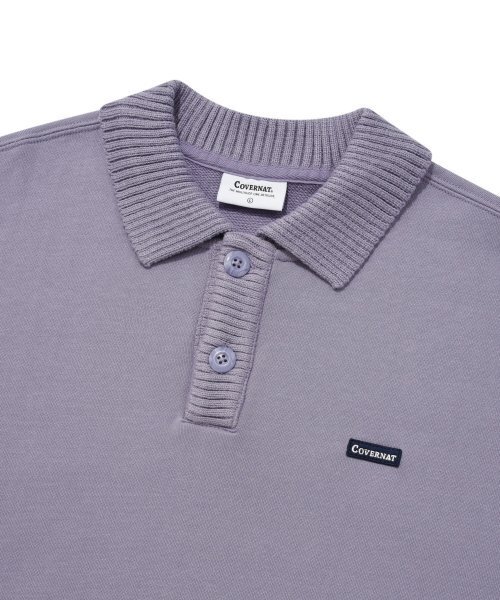 COVERNAT（カバーナット）の「ニットカラー スウェット ラベンダー（ニット/セーター・レディース・その他・SMALL/LARGE/MEDIUM/X-LARGE）」の3枚目の写真