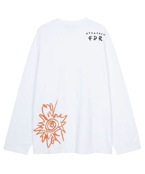 FDR（エフディーアール）の「Kids doodle Long sleeve White（Tシャツ/カットソー・メンズ・その他・SMALL/MEDIUM/LARGE）」の3枚目の写真