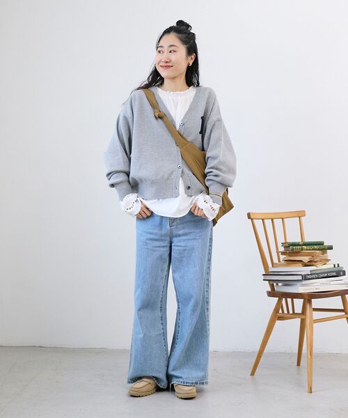 le.coeur blanc（ルクールブラン）の「《WEB限定アイテム》ナイロンショルダーバッグ（ショルダーバッグ・レディース・カーキオリーブ/ブラック/オフホワイト・FREE）」の5枚目の写真