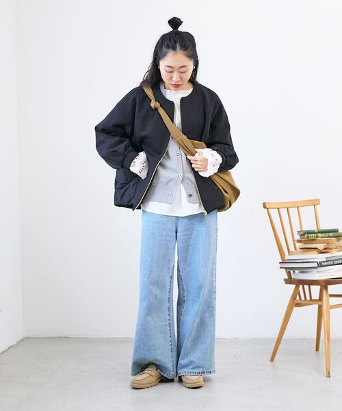 le.coeur blanc（ルクールブラン）の「《WEB限定アイテム》ナイロンショルダーバッグ（ショルダーバッグ・レディース・カーキオリーブ/ブラック/オフホワイト・FREE）」の10枚目の写真