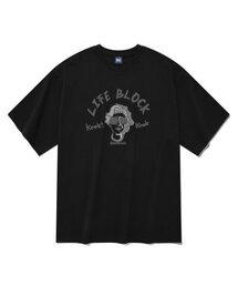 ライフブロック 半袖Tシャツ ブラック