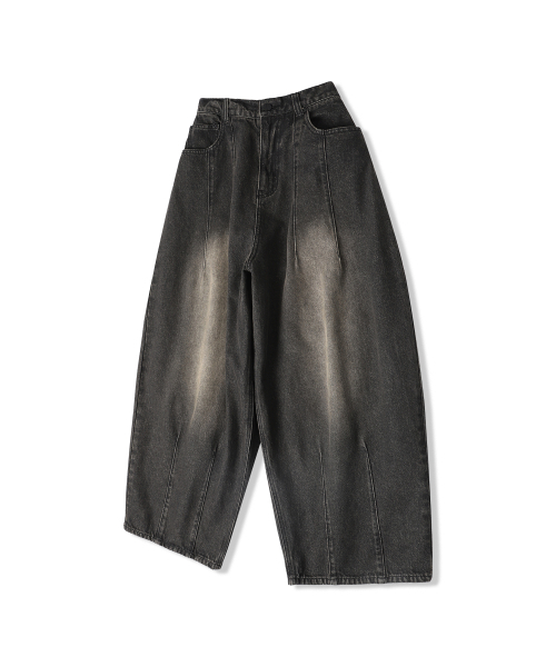 ZENDUST(ジェンダスト)の「Lun Super Wide Dart Denim Pants BLUE(デニムパンツ・レディース・ブルー・X-SMALL/MEDIUM/X-LARGE)」の4枚目の写真