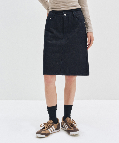 DECET WOMEN(デケット ウーマン)の「Signature Midi Skirt DCSK002CPINDIGO(スカート・レディース・その他・X-SMALL/SMALL/MEDIUM)」の5枚目の写真