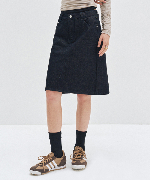 DECET WOMEN(デケット ウーマン)の「Signature Midi Skirt DCSK002CPINDIGO(スカート・レディース・その他・X-SMALL/SMALL/MEDIUM)」の6枚目の写真