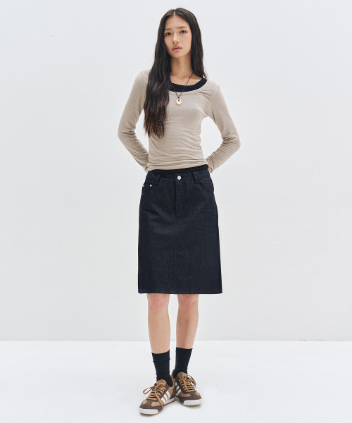 DECET WOMEN(デケット ウーマン)の「Signature Midi Skirt DCSK002CPINDIGO(スカート・レディース・その他・X-SMALL/SMALL/MEDIUM)」の7枚目の写真