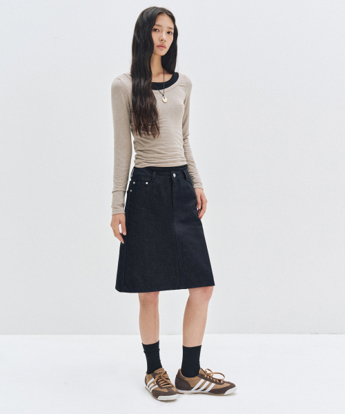DECET WOMEN(デケット ウーマン)の「Signature Midi Skirt DCSK002CPINDIGO(スカート・レディース・その他・X-SMALL/SMALL/MEDIUM)」の8枚目の写真