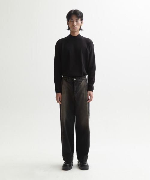 NONBLANK(ノンブランク)の「モックネックニット_BLACK(ニット/セーター・メンズ・その他・MEDIUM/LARGE/X-LARGE)」の7枚目の写真