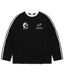 【新品未使用】CAVISH カビシ グラフィック長袖Tシャツ ブラック S cavish（カビシ）の長袖Tシャツ一覧 | 60% - アジアファッション通販