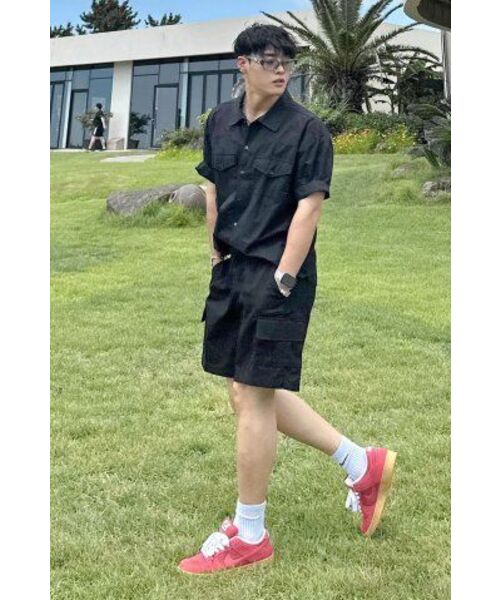 THE MILE（ザマイル）の「DAILY COTTON UTILITY CARGO PANTS [BLACK]（その他パンツ・メンズ・その他・MEDIUM/LARGE/X-LARGE）」の4枚目の写真