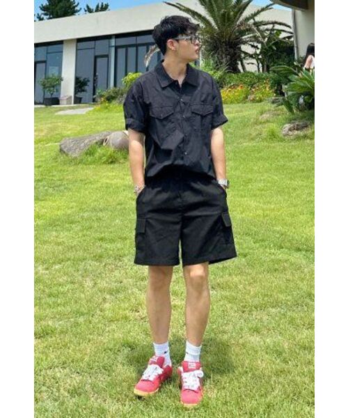 THE MILE（ザマイル）の「DAILY COTTON UTILITY CARGO PANTS [BLACK]（その他パンツ・メンズ・その他・MEDIUM/LARGE/X-LARGE）」の6枚目の写真