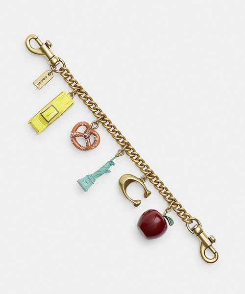 ニューヨーク モチーフ チェーン バッグ チャーム（キーホルダー