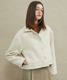 manavis7（マナビスセブン）の「Cozy short wool coat [ivory]（チェスターコート）」