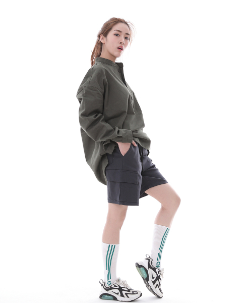 SAINTCREW（セントクルー）の「コンフォータブルモダンカーゴショーツ CM-1200C ダークグレー（その他パンツ・メンズ・その他・MEDIUM/LARGE/X-LARGE）」の3枚目の写真