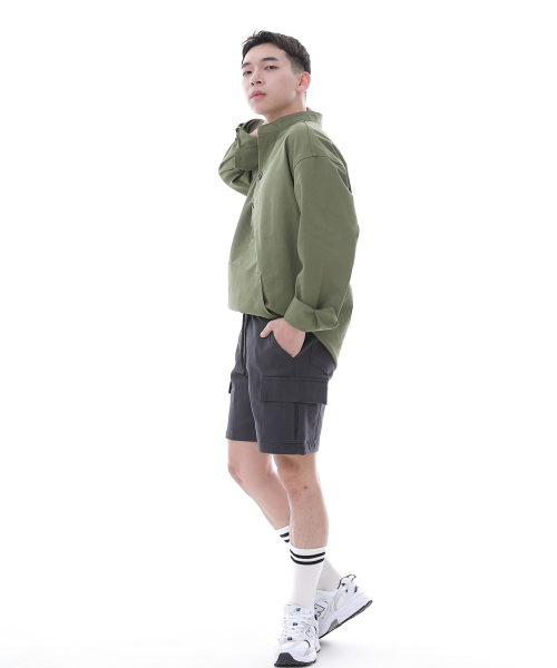 SAINTCREW（セントクルー）の「コンフォータブルモダンカーゴショーツ CM-1200C ダークグレー（その他パンツ・メンズ・その他・MEDIUM/LARGE/X-LARGE）」の7枚目の写真