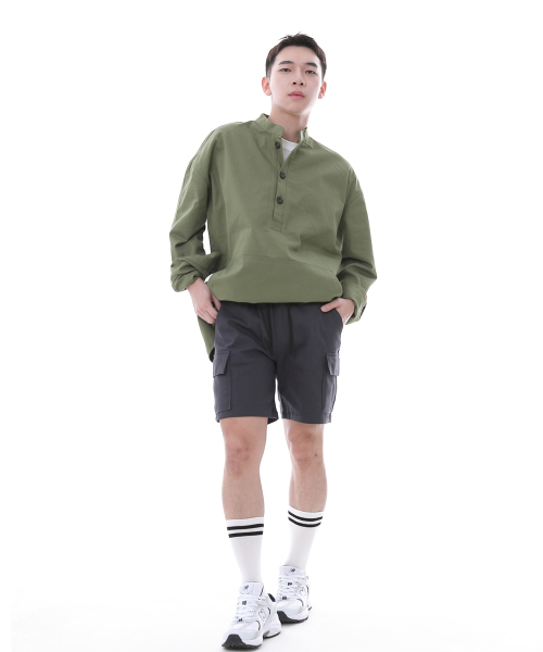 SAINTCREW（セントクルー）の「コンフォータブルモダンカーゴショーツ CM-1200C ダークグレー（その他パンツ・メンズ・その他・MEDIUM/LARGE/X-LARGE）」の8枚目の写真