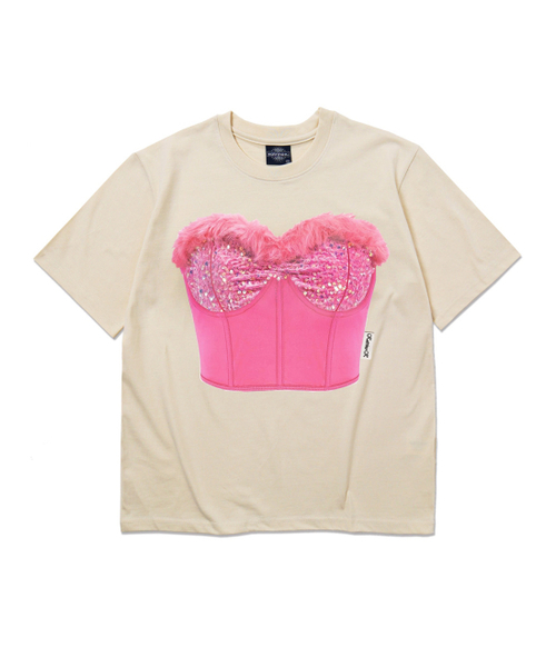 KATRINA K(カトリーナケイ)の「ロジビスチェ半袖Tシャツ(Tシャツ/カットソー・メンズ・ライトイエロー・MEDIUM/LARGE)」の2枚目の写真