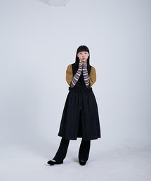 COTTONREBIRTHCLUB（コットンリバースクラブ）の「Cotton Suspender Skirt (Black)（サロペット/オーバーオール・レディース）」