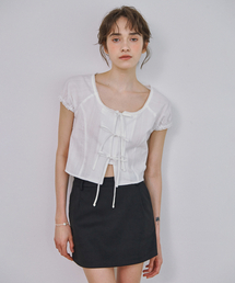 MARROT（マロット）の「Lace Puff Blouse_White（シャツ/ブラウス）」