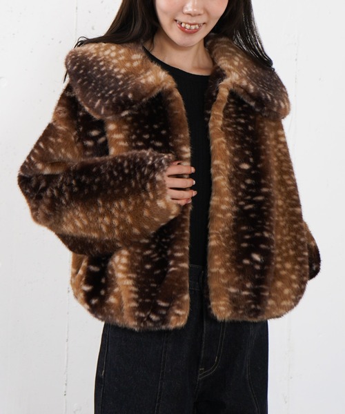 archives（アルシーヴ）の「バンビアソ－トファーコ－ト（その他アウター・レディース・ベージュ/ブラウン・MEDIUM）」の4枚目の写真