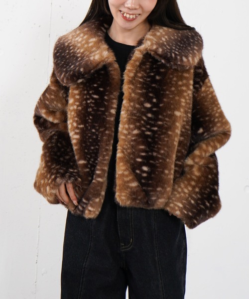 archives（アルシーヴ）の「バンビアソ－トファーコ－ト（その他アウター・レディース・ベージュ/ブラウン・MEDIUM）」の3枚目の写真