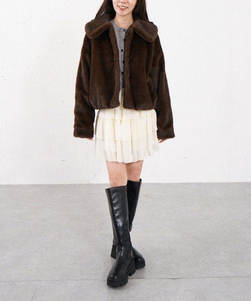 archives（アルシーヴ）の「バンビアソ－トファーコ－ト（その他アウター・レディース・ベージュ/ブラウン・MEDIUM）」の21枚目の写真