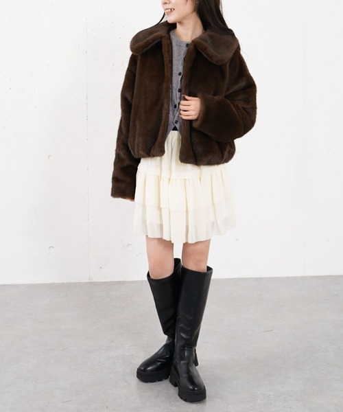 archives（アルシーヴ）の「バンビアソ－トファーコ－ト（その他アウター・レディース・ベージュ/ブラウン・MEDIUM）」の22枚目の写真