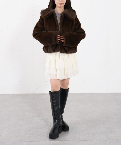 archives（アルシーヴ）の「バンビアソ－トファーコ－ト（その他アウター・レディース・ベージュ/ブラウン・MEDIUM）」の19枚目の写真